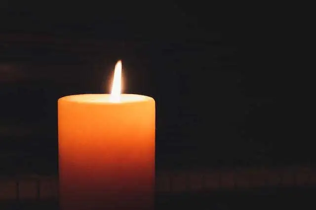 candle in the dark